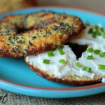 A quick and delicious recipe for Paleo bagels that are perfect for topping with wild salmon lox and cream cheese.