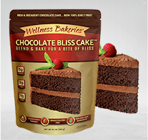 Chocolate Bliss Cake, blend & bake for a bite of bliss.