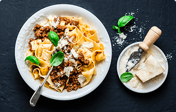 Creamy Fettuccine Alfredo.