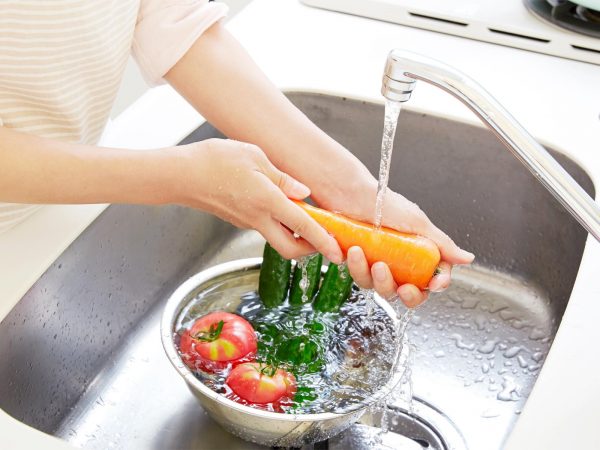 Image from a post with the title: How to Make Homemade Fruit and Vegetable Wash.