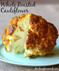 Whole Roasted Cauliflower with Indian Spice - Healing Gourmet