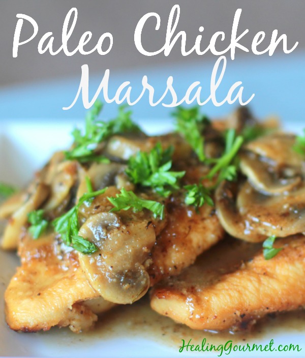 Delicious low carb Paleo chicken marsala