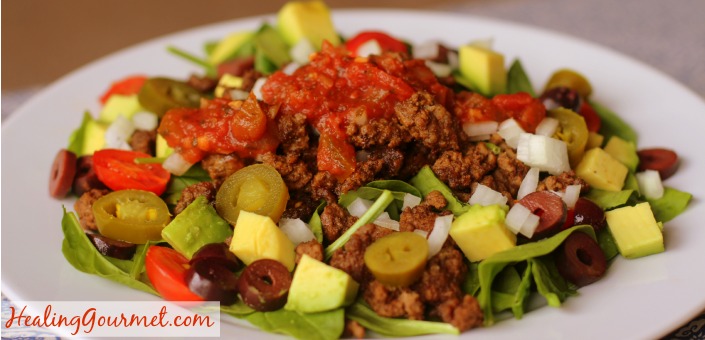 Paleo Taco Salad (in 15 Minutes Flat!) 15 Minute Paleo Taco Salad