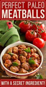 Do you know the "secret ingredient" for making perfect Paleo Meatballs? Check out our no fail recipe for authentic tasting meatballs... without the grain!