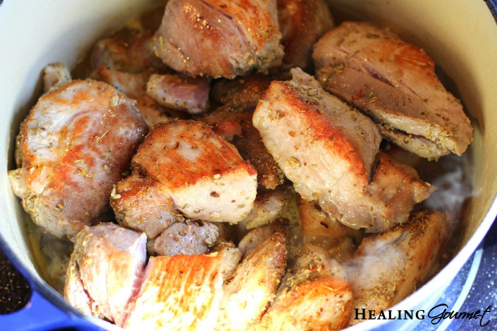 Melt-in-Your-Mouth, Duck Fat Braised Pork Sirloin Roast (UPDATED with Instant Pot Version) Original – Healing Gourmet pin image