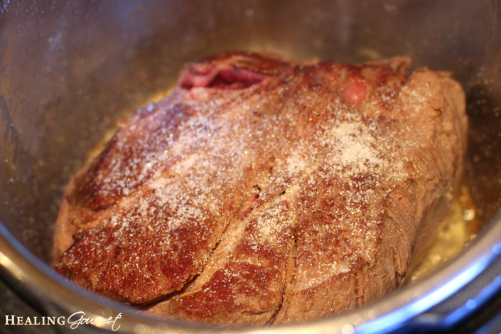 Salted pressure cooker pot roast image