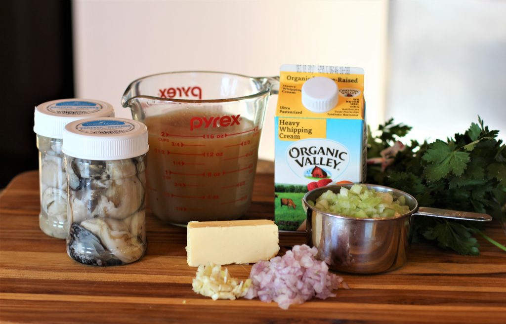 ingredients for instant pot oyster stew