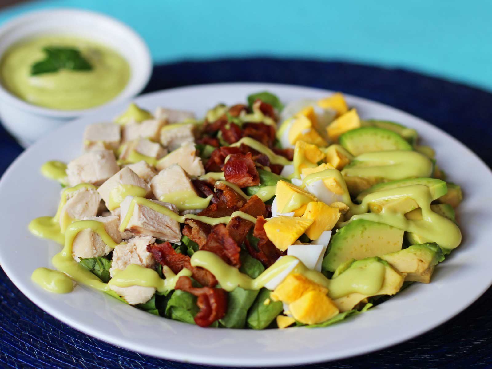 Easy Keto Paleo Cobb Salad Recipe - Healing Gourmet