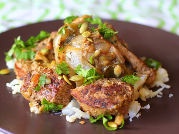 Image from a post with the title: Paleo Pork Mole Verde (Low Carb, High Protein).