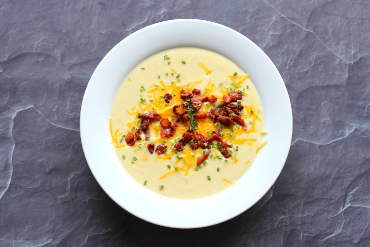 Instant Pot Loaded Cauliflower Soup (Dairy-Free Option) 