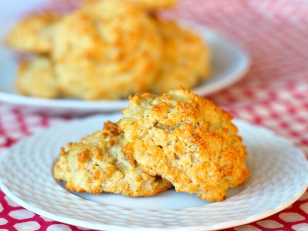 Image from a post with the title: Keto Drop Biscuits.