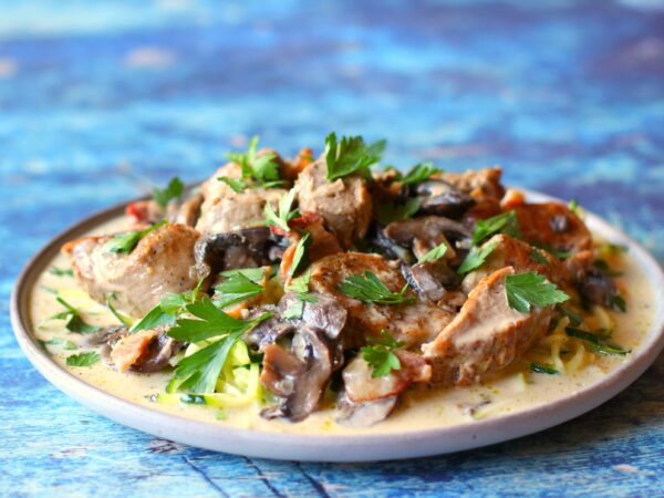 Image from a post with the title: Instant Pot Pork Stroganoff.